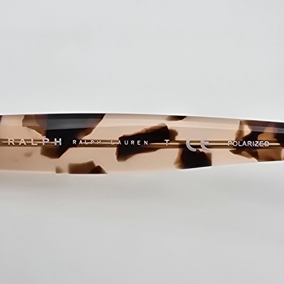 Ralph Lauren RA4096 249/62 Rose Tortoise Polarized Purple Len Aviator Sunglasses - Picture 9 of 16